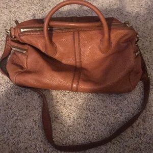 Brown Leather Fossil Satchel